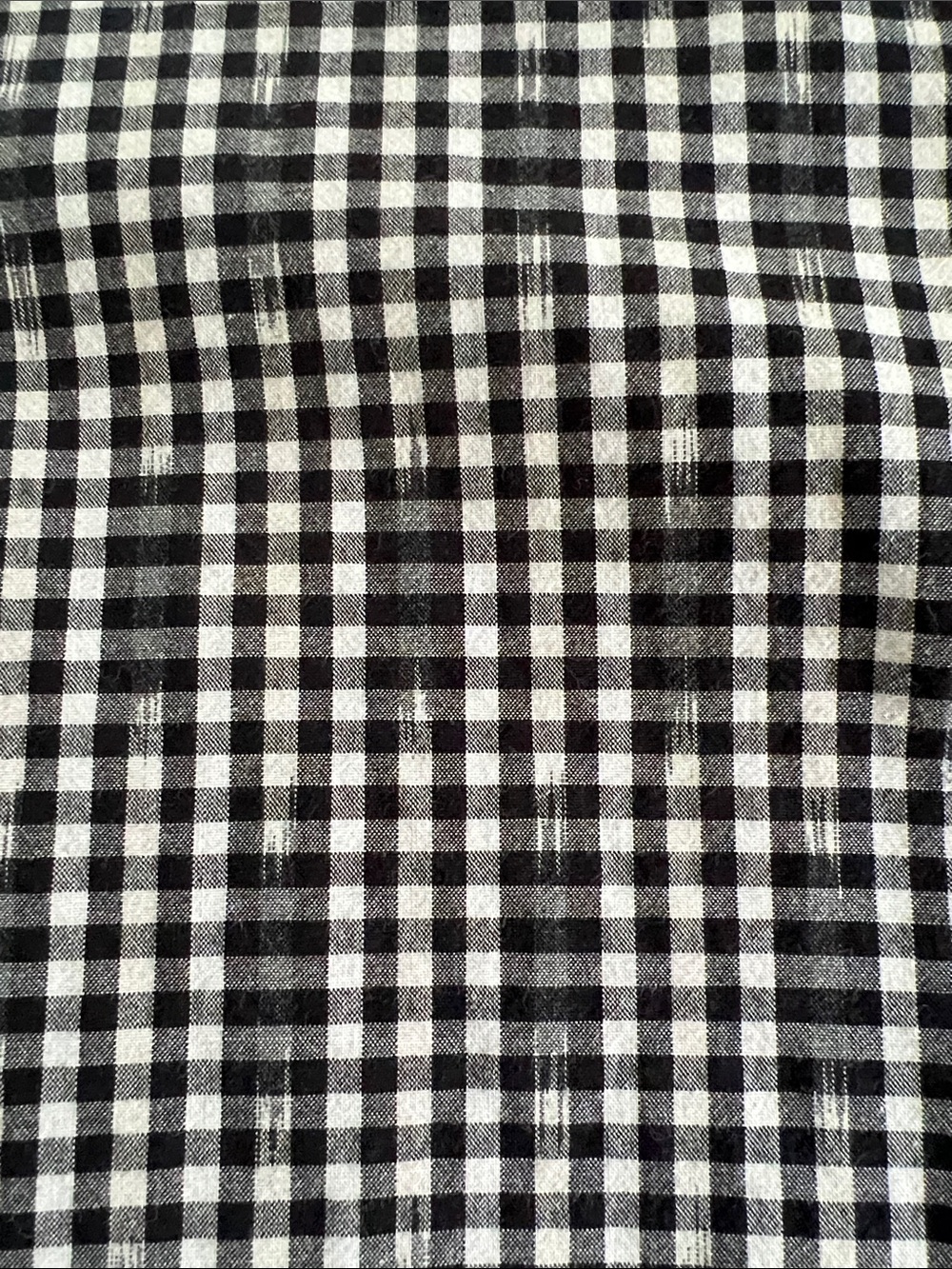 Outerknown Black & White Gingham Short-Sleeve Button-Down Shirt - Picture 3 of 6